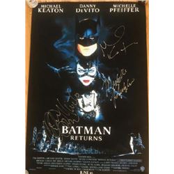 Signed Batman Returns Movie Poster