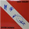 Image 1 : Signed Van Halen  Diver Down Album Cover
