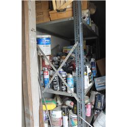 QUANTITY OF PAINT, FUEL CONDITIONER, & MISC. IN FRONT ROOM