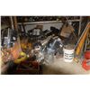 Image 2 : CONTENTS ON & UNDER STEEL TABLE & BALANCE ON THE SHELVES