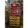 Image 1 : APPROX. 5' X 7' GREY CABINET C/W CONTENTS (BOLTS, AIR TOOLS, DRILL BITS, CHAIN HOOKS & SCREWS)
