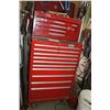 Image 1 : RED BEACH 18 DRAWER CABINET C/W ALL TOOLS, JACK ALL, HAMMERS & TAPE LINES