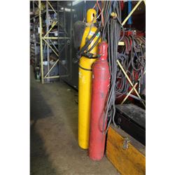 YELLOW ARGON & RED OXYGEN TANK