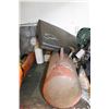 Image 2 : MISC ON TABLE C/W AIR TANK, WINCH, CAR STANDS, TOOLS, MAGNETS & PROPANE TORCH