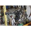Image 2 : GREASE GUNS, COME ALONGS HANGING ON PALLET RACKING
