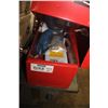 Image 2 : WELDING HELMET, SHIELDS & RED TOOLBOX