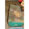 Image 1 : GREEN TOOLBOX C/W QUANTITY OF PIPE WRENCHES