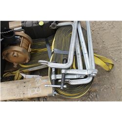 4 SLINGS & 4 WELDING CLAMPS
