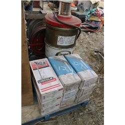 9 BOXES OF WELDING ROD