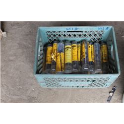 CRATE OF AUGER BITS (APPROX 30 UP TO 1 1/4")