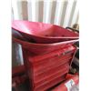 Image 1 : RED HUSKY TOOL CABINET & 3 WHEELBARROW TUBS