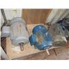 Image 1 : 3 ELECTRIC MOTORS C/W ROLLING CART (APPROX 20 HP)