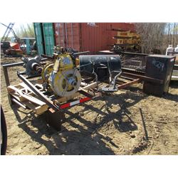TRUCK DECK, SNOWBLOWER, STEEL FRAME, MOTOR & PUMP