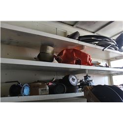 HEATER, 2 AIR BUFFERS, GRINDING WHEELS, STRPS, NAILS, & ELECTRICAL