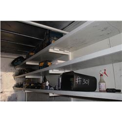 1 LOT OF V-BELTS, BUG SPRAY & APPROX. 12 BOXES OF BEARINGS