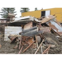 LARGE PILE SCRAP IRON