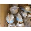 Image 1 : APPROX. 20 BLUE & SILVER LIGHT FIXTURES