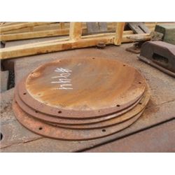 4 - ROUND PLATES (APPROX 19 3/8")