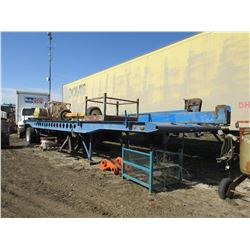 BLUE SINGLE AXLE FLAT DECK TRAILER (8' X 34')