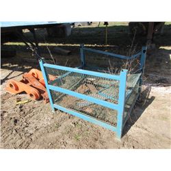 40" BLUE CAGE C/W METAL PLATING
