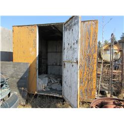 APPROX. 8' X 8' SKID UNIT C/W EMPTY BAGS & PLASTIC PALLETS