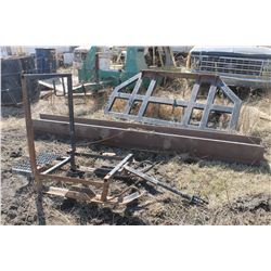 HEADACHE RACK, 2 - I-BEAMS (123" X 12.5" X 6.5") & SLEIGH