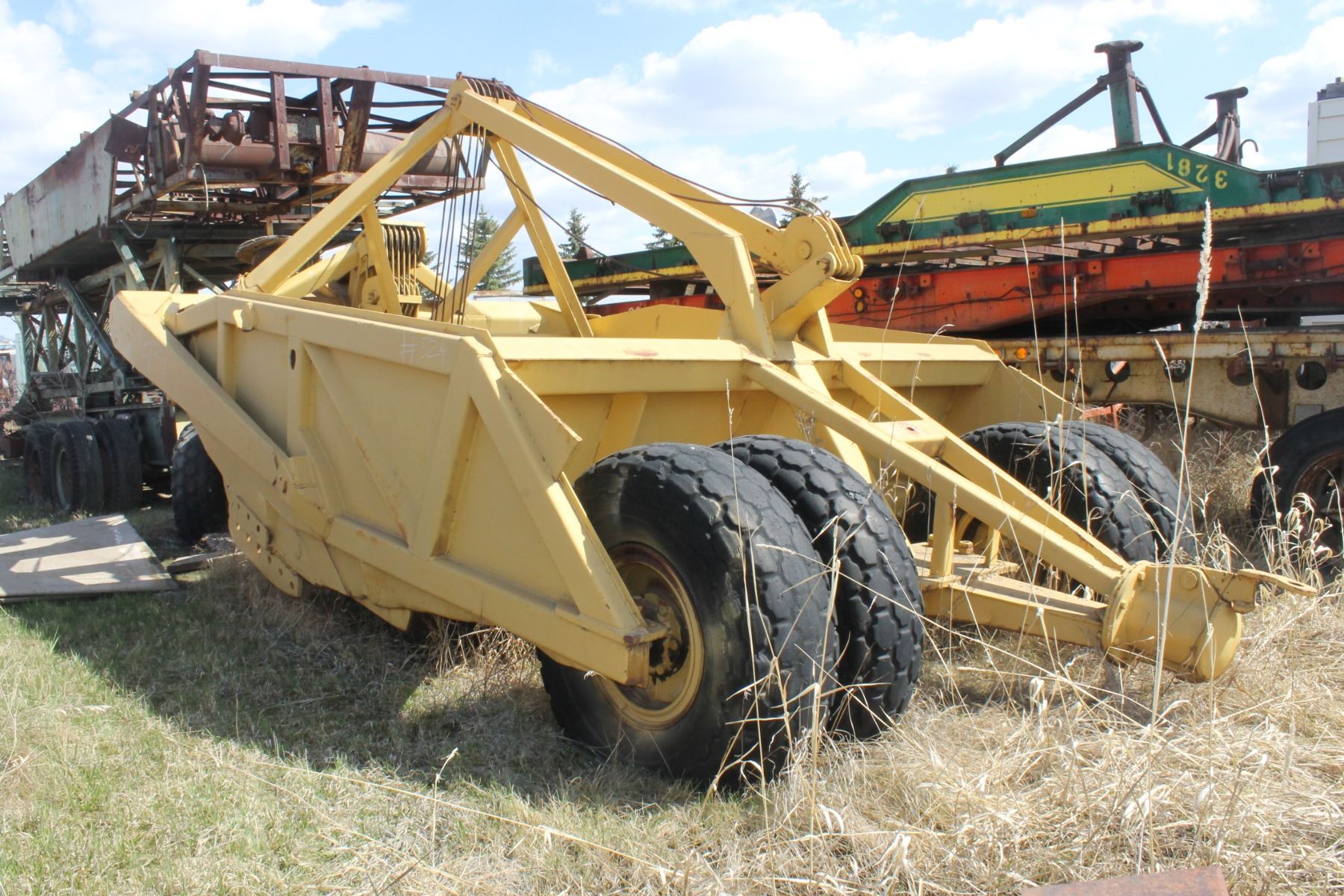 10' WIDE YELLOW CABLE SCRAPER