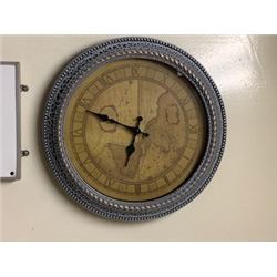 RED ELECTRIC HEATER & CLOCK