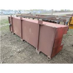 APPROX 115" X 25" RED TANK