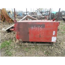 RED HYDRAULIC TANK (APPROX. 24" X 73" X 49")