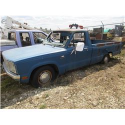 BLUE FORD COURIER TRUCK