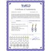 Image 2 : Genuine 5.32 ctw Tanzanite Earrings 14KT Yellow Gold - REF-75Y2F