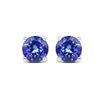 0.94 ctw Tanzanite Earrings 14K White Gold - REF-36N4A