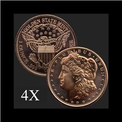 1 oz Morgan .999 Fine Copper Bullion Round