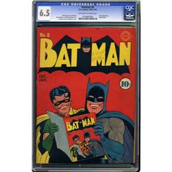 Batman #8 (DC, 1942) CGC FN+ 6.5 Off-white to white pag Batman #8 (DC, 1942) CGC FN+ 6.5 Off-white t