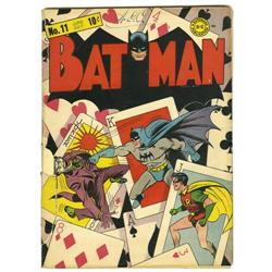 Batman #11 (DC, 1942) Condition: FR. Classic Joker "pla Batman #11 (DC, 1942) Condition: FR.