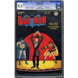 Batman #22 (DC, 1944) CGC VF+ 8.5 Off-white to white pa Batman #22 (DC, 1944) CGC VF+ 8.5 Off-white 