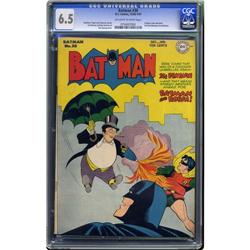 Batman #38 (DC, 1946) CGC FN+ 6.5 Off-white to white pa Batman #38 (DC, 1946) CGC FN+ 6.5 Off-white 