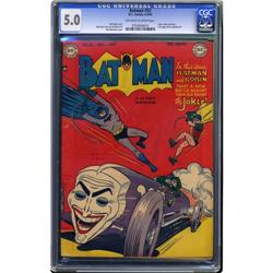 Batman #52 (DC, 1949) CGC VG/FN 5.0 Off-white to white Batman #52 (DC, 1949) CGC VG/FN 5.0 Off-white
