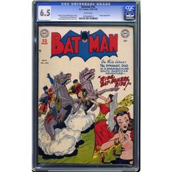 Batman #56 (DC, 1949) CGC FN+ 6.5 White pages. Penguin Batman #56 (DC, 1949) CGC FN+ 6.5 White pages