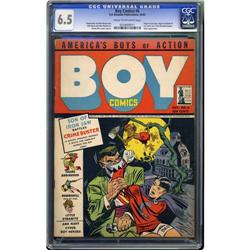 Boy Comics #6 (Lev Gleason, 1942) CGC FN+ 6.5 Cream to Boy Comics #6 (Lev Gleason, 1942) CGC FN+ 6.5