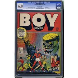 Boy Comics #9 (Lev Gleason, 1943) CGC FN 6.0 Off-white Boy Comics #9 (Lev Gleason, 1943) CGC FN 6.0 
