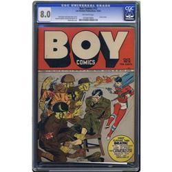 Boy Comics #12 (Lev Gleason, 1943) CGC VF 8.0 Off-white Boy Comics #12 (Lev Gleason, 1943) CGC VF 8.