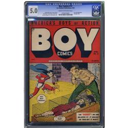 Boy Comics #15 (Lev Gleason, 1944) CGC VG/FN 5.0 Cream Boy Comics #15 (Lev Gleason, 1944) CGC VG/FN 