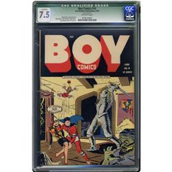 Boy Comics #16 (Lev Gleason, 1944) CGC Qualified VF- 7. Boy Comics #16 (Lev Gleason, 1944) CGC Quali