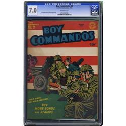 Boy Commandos #3 (DC, 1943) CGC FN/VF 7.0 Off-white pag Boy Commandos #3 (DC, 1943) CGC FN/VF 7.0 Of