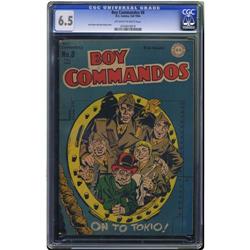 Boy Commandos #8 (DC, 1944) CGC FN+ 6.5 Off-white to wh Boy Commandos #8 (DC, 1944) CGC FN+ 6.5 Off-