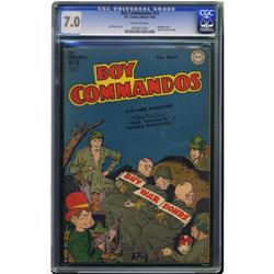 Boy Commandos #13 (DC, 1945) CGC FN/VF 7.0 Off-white pa Boy Commandos #13 (DC, 1945) CGC FN/VF 7.0 O