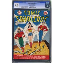 Comic Cavalcade #4 (DC, 1943) CGC VF/NM 9.0 Off-white t Comic Cavalcade #4 (DC, 1943) CGC VF/NM 9.0 