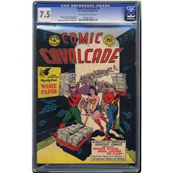 Comic Cavalcade #6 (DC, 1944) CGC VF- 7.5 Off-white to Comic Cavalcade #6 (DC, 1944) CGC VF- 7.5 Off